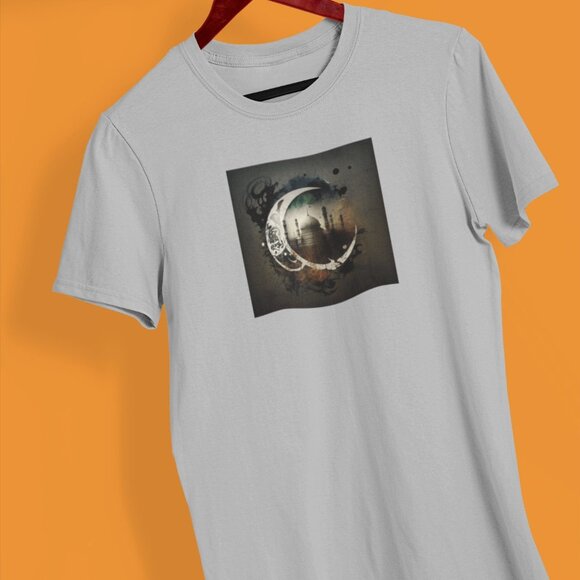 Crescent Multi color Mosque Islamic Shirt | Ramadan Kareem T-shirt | Ramadan - Picture 6 of 10